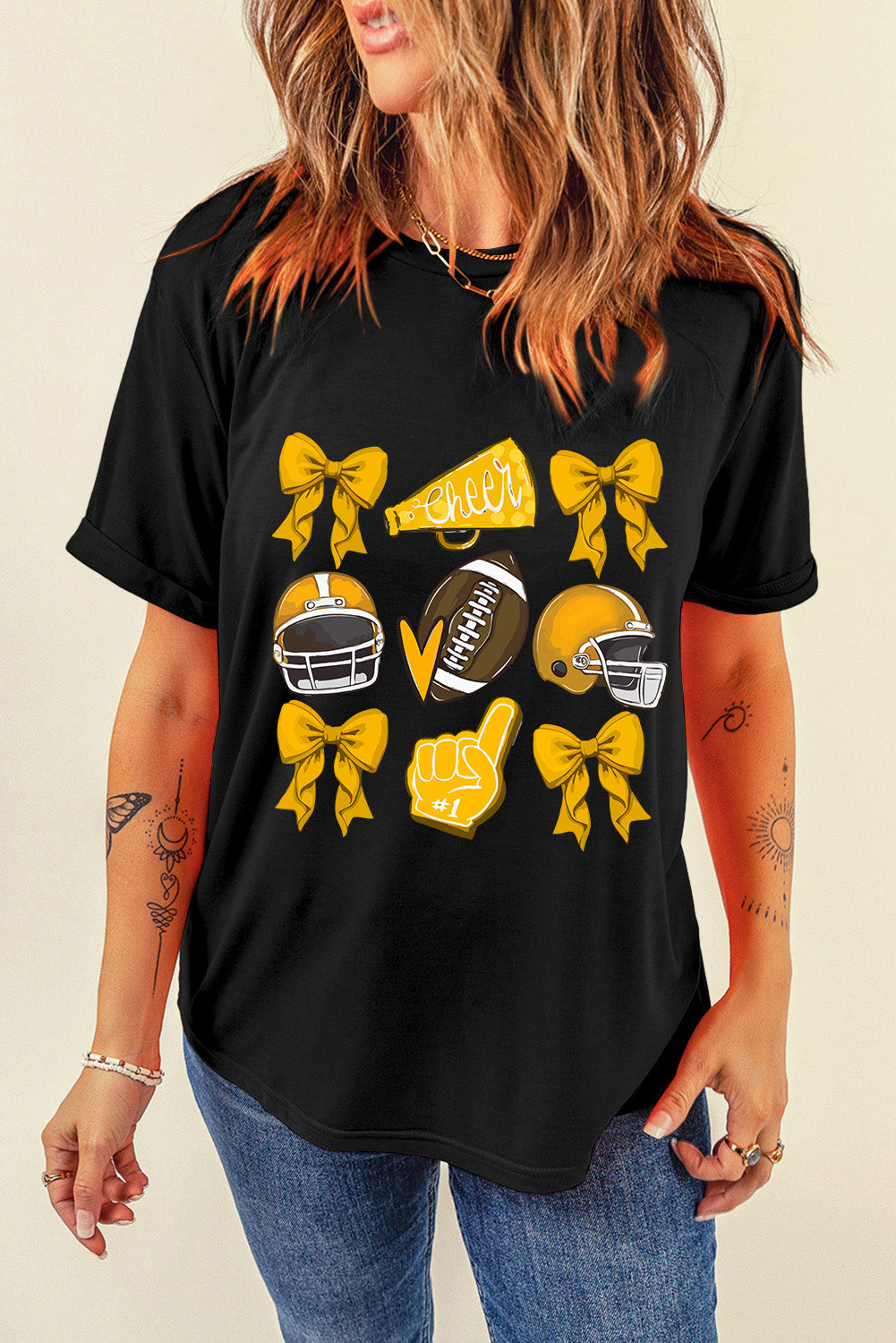 White Game Day Graphic Tee