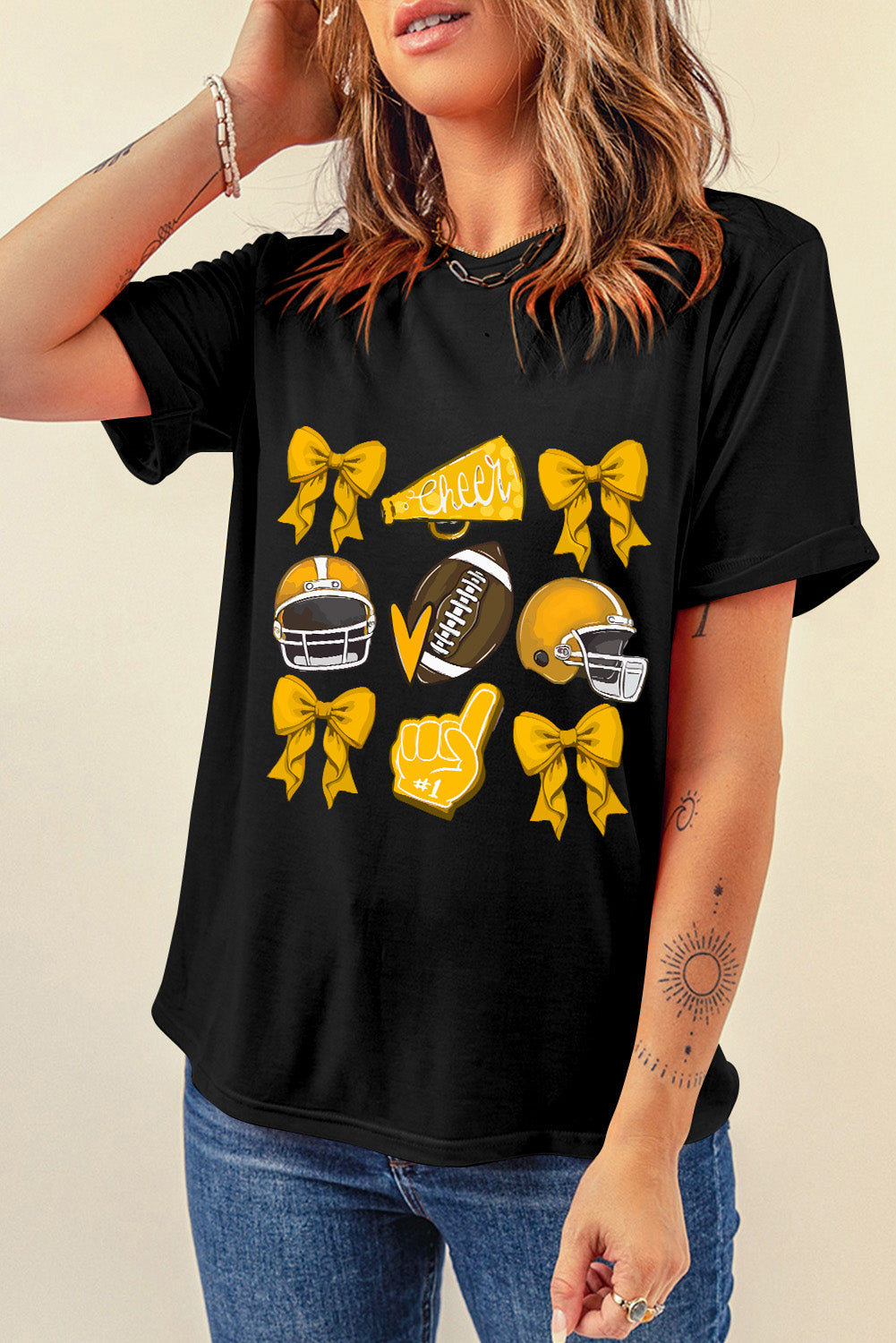 White Game Day Graphic Tee