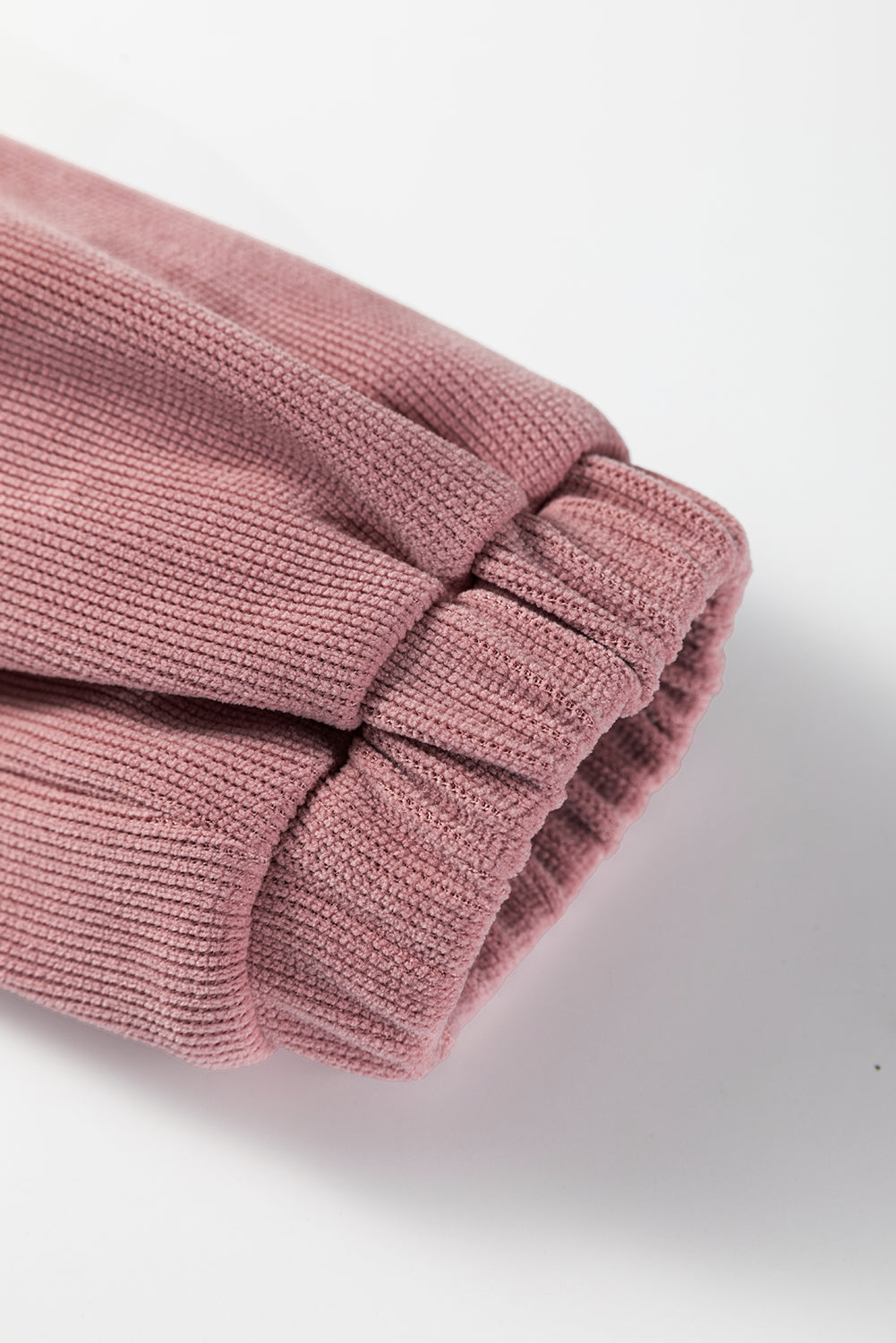 Jet Stream Textured Knit Drop Shoulder Pullover Drawstring Shorts Set