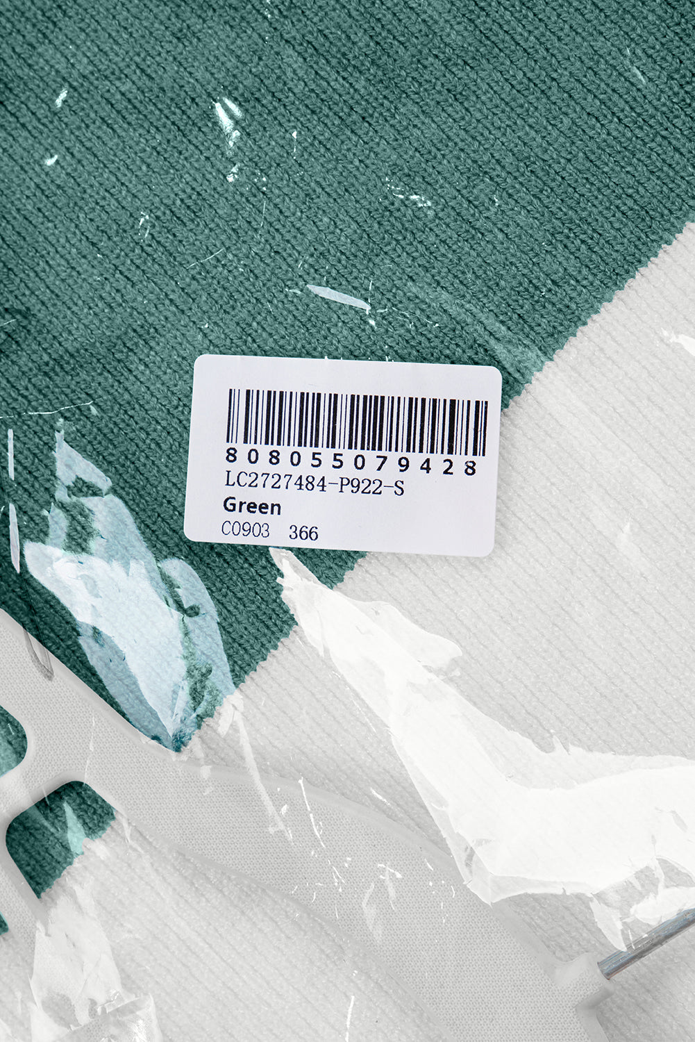 Khaki Colorblock Ribbed Knit Baggy Sweater