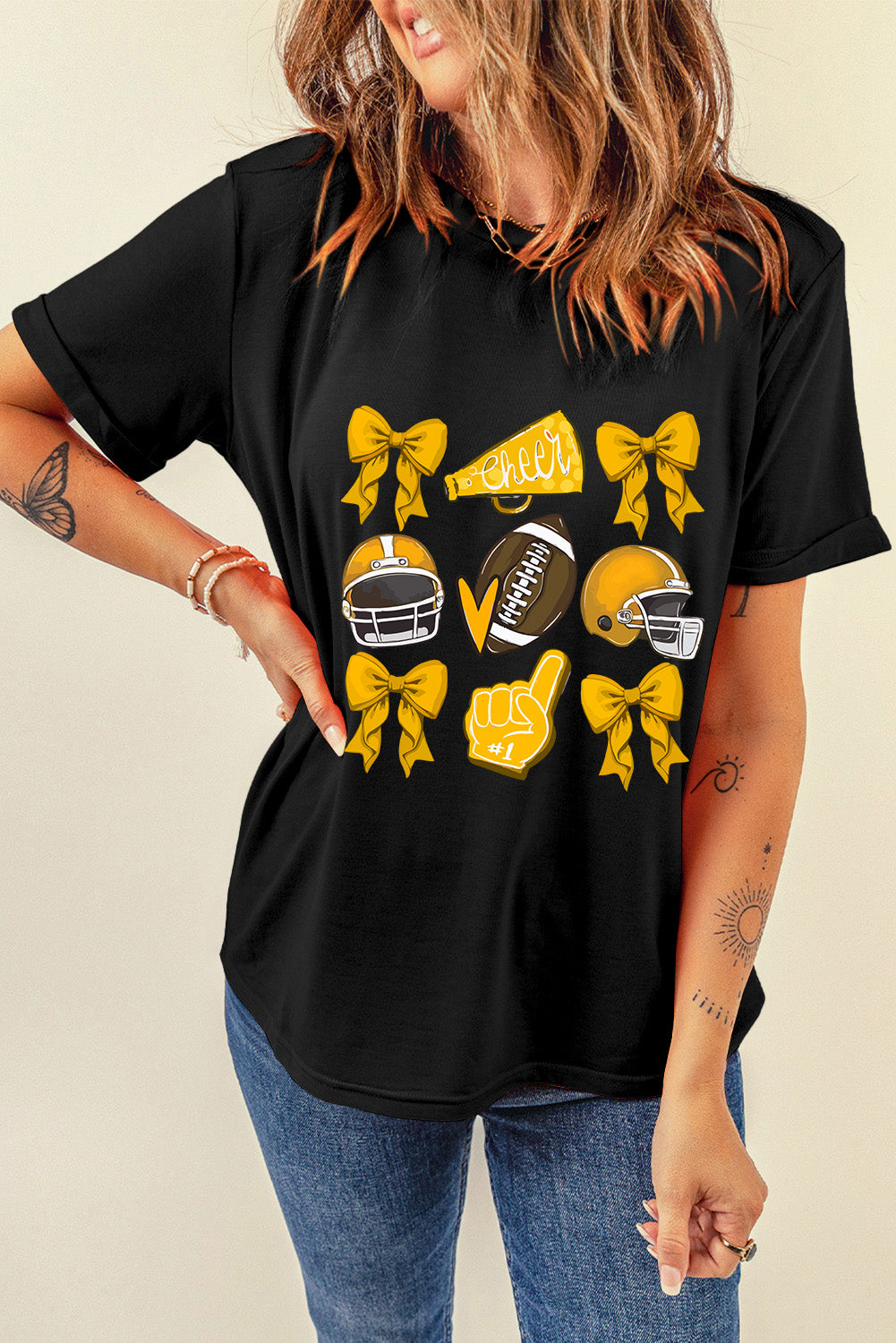 White Game Day Graphic Tee